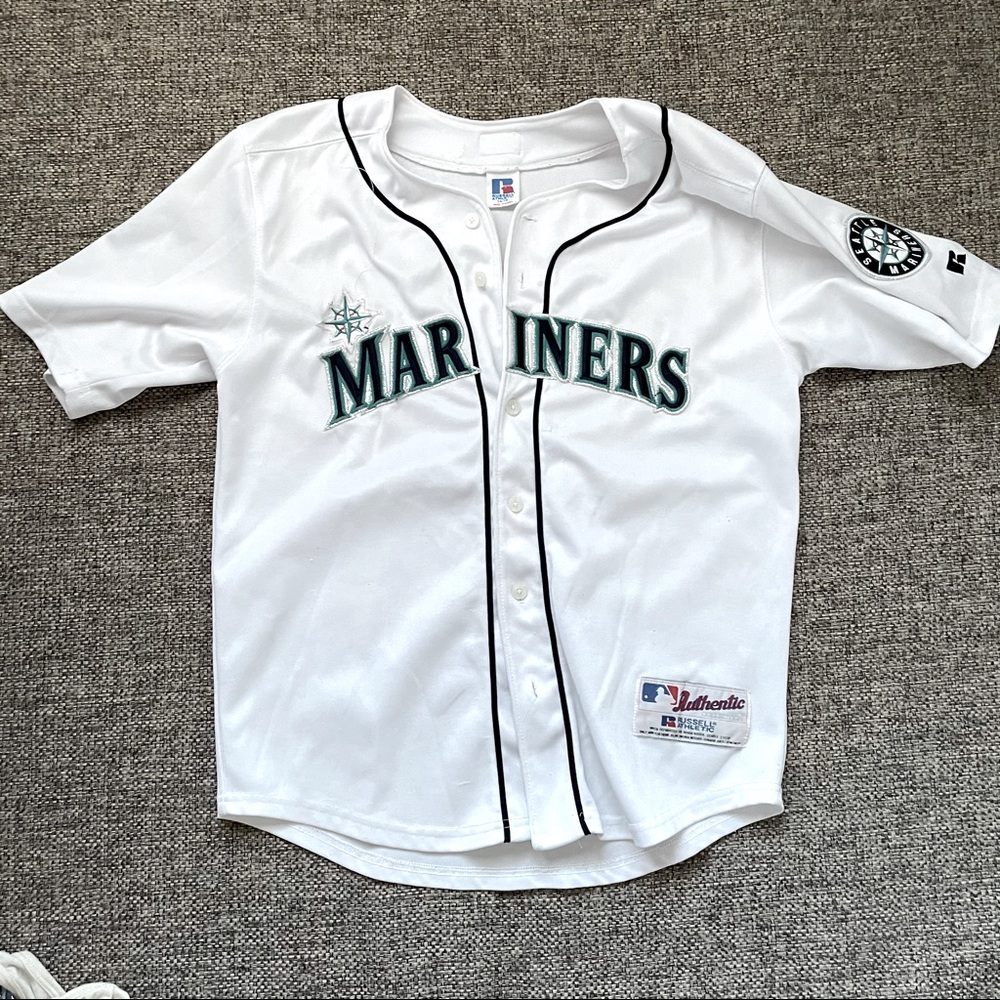 Mariners Button Up Baseball Jersey